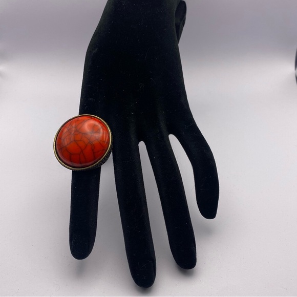 Red Statement Ring - Picture 2 of 5